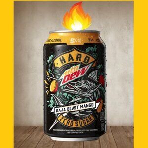 12oz Candle Hard Mtn Dew Zero Sugar Mango Can Handcrafted in Tennessee Scented